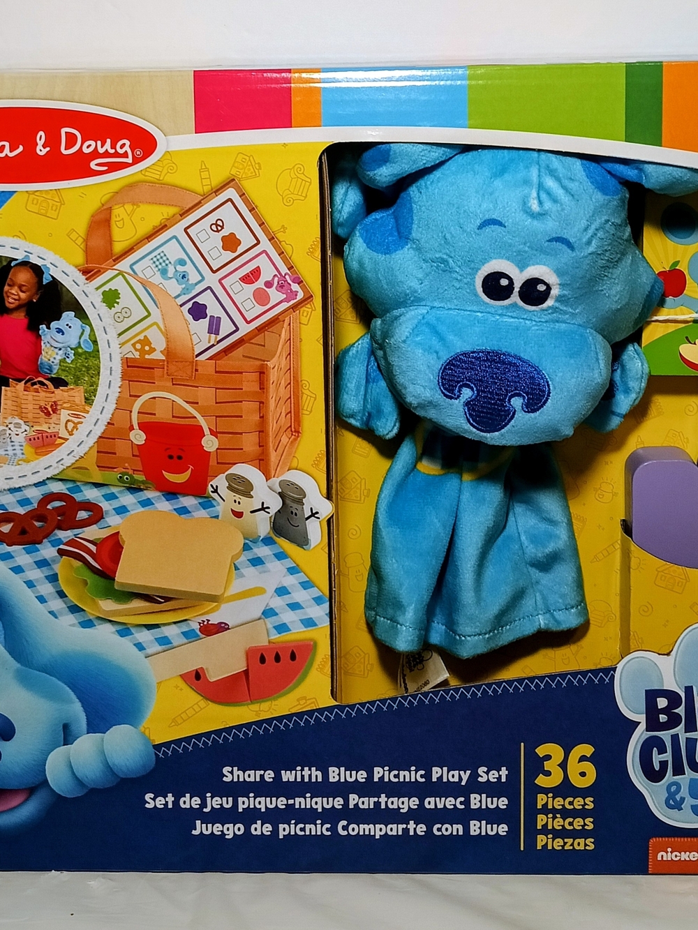 Melissa & Doug Blue Plush Hand Puppet - Light Blue NEW. 36 Pieces.